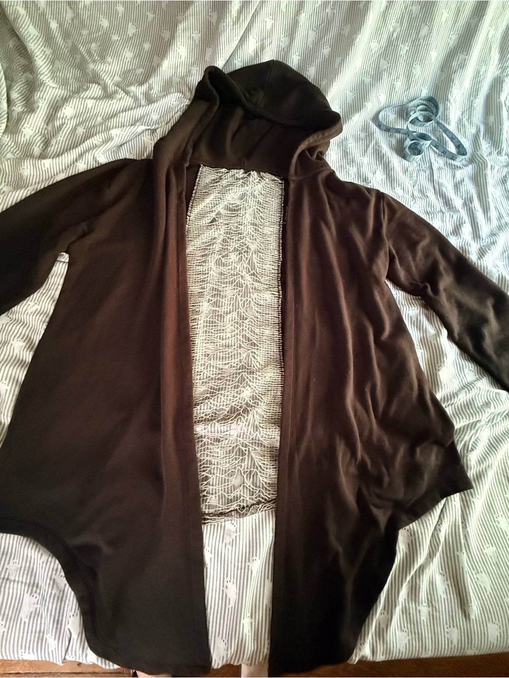 *rare* Discontinued Official Joy Division Unknown Pleasures Embroidered Cloak L - Picture 3 of 12
